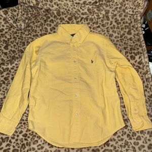 Polo by Ralph Lauren Men's Yellow Button Down Shirt